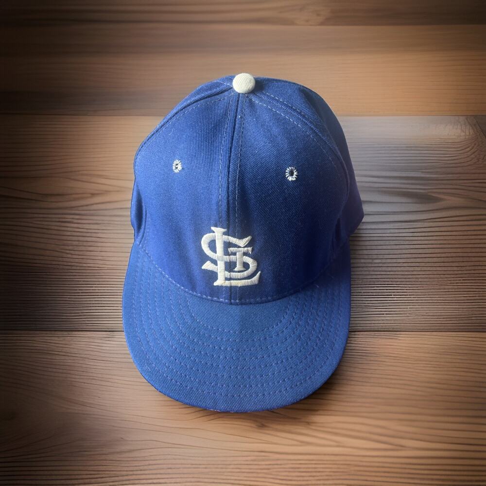 Vintage St Louis Cardinals Pro Line Fitted Hat 7 3/8 Gray Under Brim